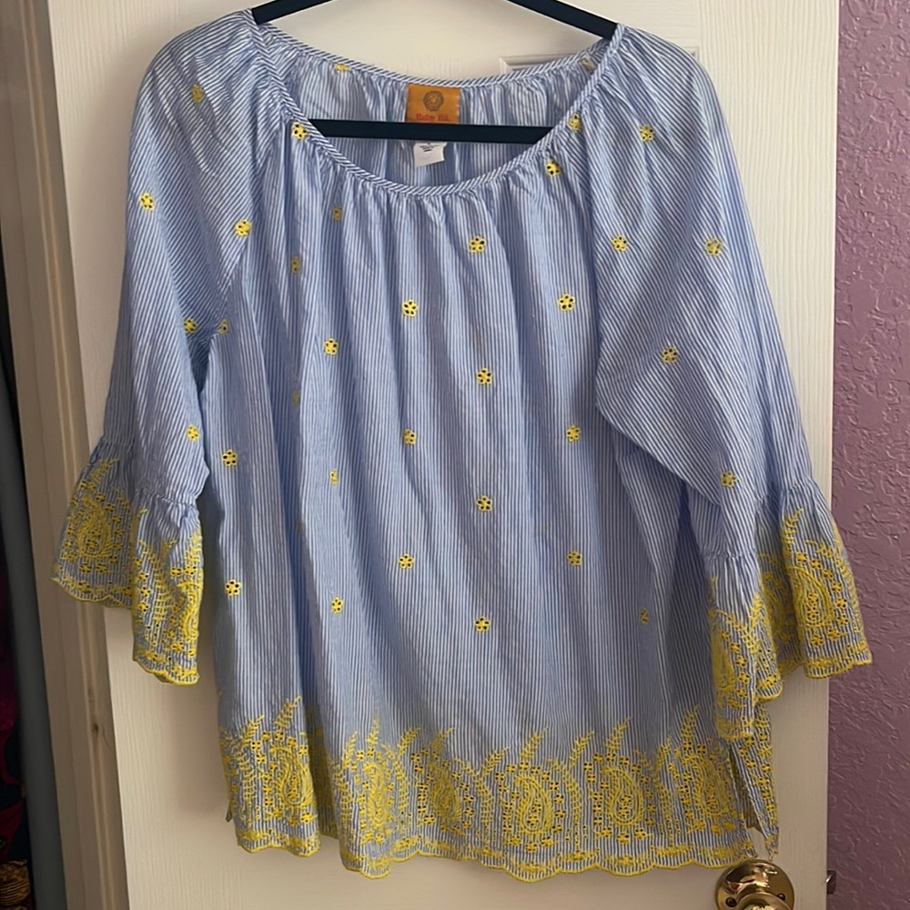 Ruby Rd Casual blouse with flare sleeves